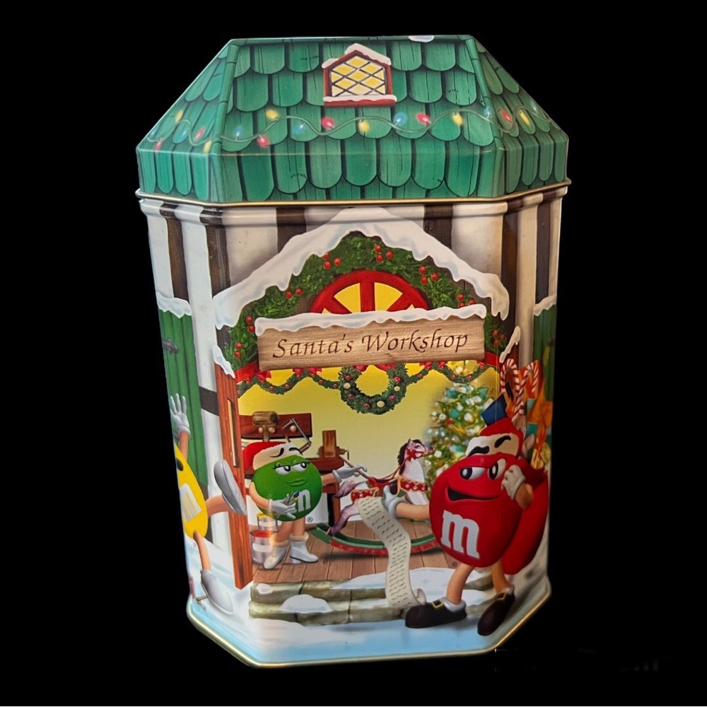 1999 M&M’s Santa’s Workshop #10 Limited Edition Tin Canister